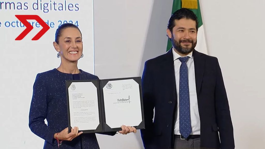 Claudia Sheinbaum impulsa reforma laboral para garantizar derechos y seguridad social a trabajadores de plataformas digitales, como choferes y repartidores.