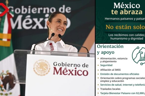 México te abraza es el apoyo integral para migrantes deportados con programas sociales, empleo y ayuda económica.