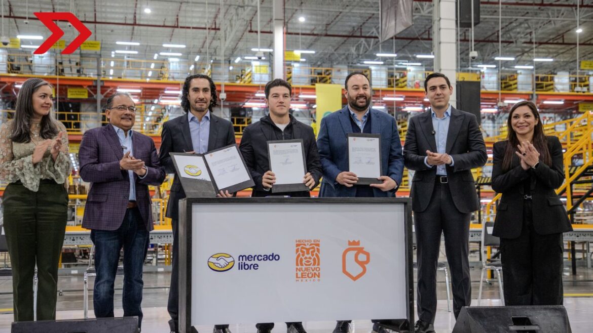 Mercado Libre invertirá 180 mdd en Nuevo León para un nuevo cedis, creando así 1,600 empleos y apoyando el comercio local.