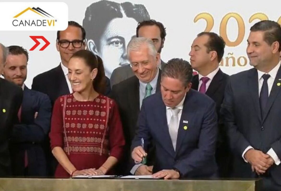 CANADEVI se suma al acuerdo nacional para impulsar el acero mexicano en vivienda e infraestructura