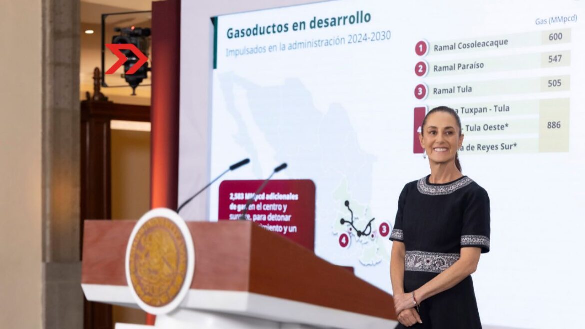 Sheinbaum presenta el Plan de Gasoductos con una inversión de más de 140 mil mdp