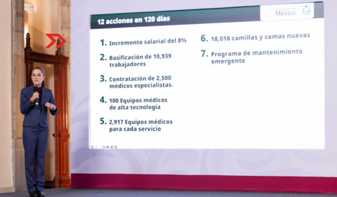 Gobierno presenta 12 acciones para garantizar insumos y mejorar la atención en el IMSS, en 120 días